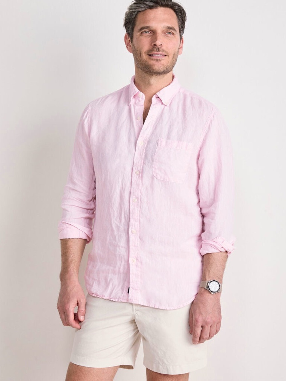 Men's Vineyard Vines Classic Surfside Solid Linen Shirt - XXL